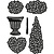 Marianne Design Cutting and embossing stencils, potted plants Set