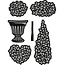 Marianne Design Cutting en embossing stencils, potplanten Set