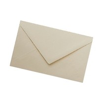 10 Envelopes cetim creme