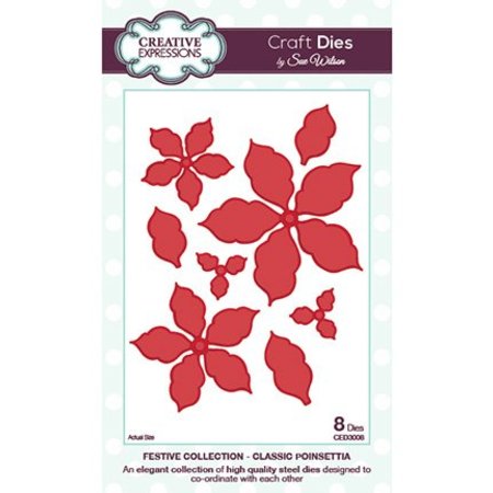 Creative Expressions Corte y estampado en relieve plantillas, hojas y flores CED3008)