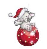 Wild Rose Studio`s I timbri trasparenti, Bella palla di Natale su