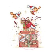 Transparent stamps, Robins to Presents