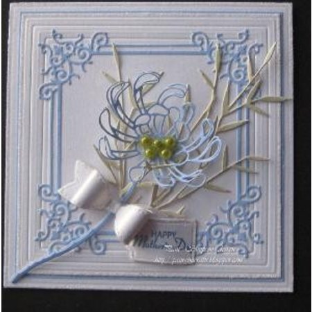 Spellbinders und Rayher Bokse og preging maler Shapeabilities, romantiske blomster