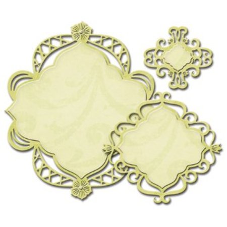Spellbinders und Rayher Coupe et de gaufrage pochoirs Nestabilities, diamants fantaisie décorative