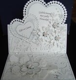 Nellie snellen Pliez découpe et gaufrage pochoir, en forme de fleur pour