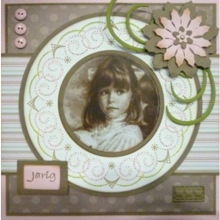Nellie snellen Dobre corte e estampagem estêncil, forma de flor para