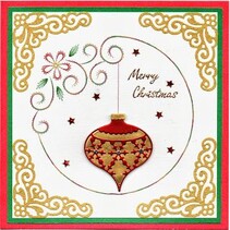 Embossing and cutting template, corner