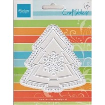 Punching and embossing templates: Christmas tree and snowflake