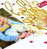 BASTELZUBEHÖR / CRAFT ACCESSORIES Metaalfolie blauw en roze
