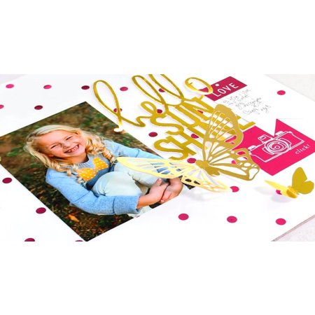 BASTELZUBEHÖR / CRAFT ACCESSORIES Metallic foil blue and pink