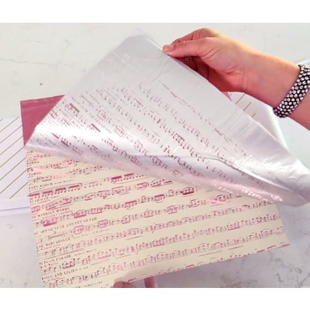 BASTELZUBEHÖR / CRAFT ACCESSORIES Metallic foil blue and pink