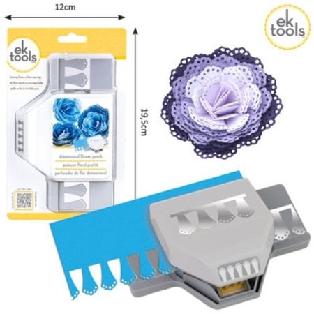 EK Succes, Martha Stewart doily dimensional EK perfurador 3D / 3D flor