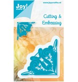 Joy!Crafts und JM Creation Stempling og prægning stencil, hjørne