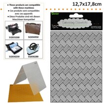 Embossing folders, with braiding