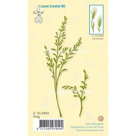 Leane Creatief - Lea'bilities Gennemsigtige frimærker, gren med blade