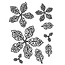 Creative Expressions Gummistempel, Weihnachtsstern- blomster, elegant