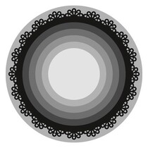 Skæring og prægning stencils, cirkler