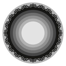 Corte e de estampagem estênceis, círculos