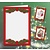 KARTEN und Zubehör / Cards 5 tarjetas dobles A6, Passepartout - tarjetas de Navidad, en relieve de color rojo