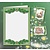KARTEN und Zubehör / Cards 5 Doppelkarten A6, Passepartout - Weihnachtskarten, geprägt, hellgrün