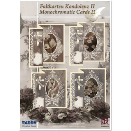 BASTELSETS / CRAFT KITS: Folding Deelneming voor 4 kaarten + enveloppen