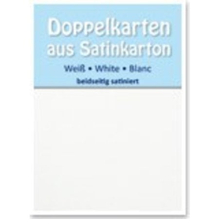 KARTEN und Zubehör / Cards 5 Satin double cards A6, both sides satin