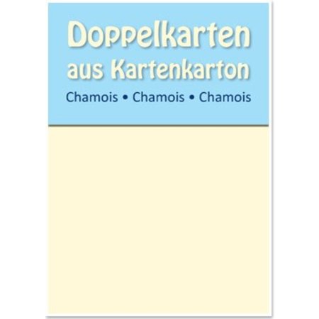 KARTEN und Zubehör / Cards 10 doubles cartes satin A6, Chamois