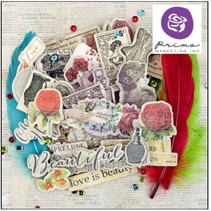Chipboard stickers & more Bella rouge