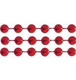 DEKOBAND / RIBBONS / RUBANS ... Great pearls, 4 mm, red, per per meter