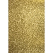 A4 Bastelkarton: Glitter, gold