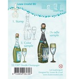 Leane Creatief - Lea'bilities sellos transparentes, Doodle Champagne