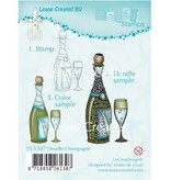 Leane Creatief - Lea'bilities Transparent stamps, Doodle Champagne