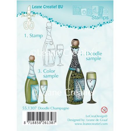 Leane Creatief - Lea'bilities selos transparentes, Champagne Doodle