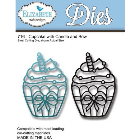 Elisabeth Craft Dies Stansing og preging sjablong: Cupcake