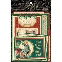 NEW Graphic 45 A Christmas Carol Ephemera Cards