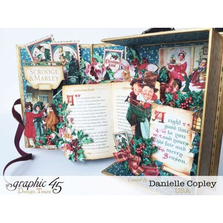 Graphic 45 NUEVO Gráfico 45 A Christmas Carol Ephemera Tarjetas
