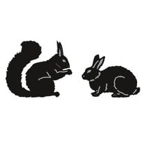 Skæring og prægning stencils, Tiny Dyr for, egern og Kanin