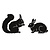 Marianne Design Cutting en embossing stencils, Tiny Dieren, Eekhoorn en Konijn