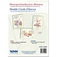 KARTEN und Zubehör / Cards 5 Passepartout kort blomster, prægede og pre-cut-kort Dobbelt, fløde