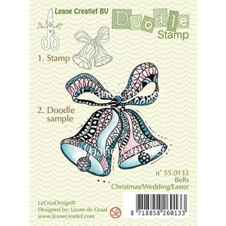 Leane Creatief - Lea'bilities Gennemsigtige frimærker, Doodle klokker