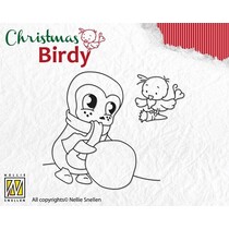 Transparante stempels, Kerst Birdie - Teamwork