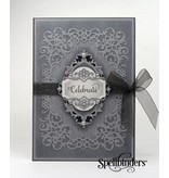 Spellbinders und Rayher Etiquetas Spellbinders Nestabilities, tapetes plantilla golpe, marcos decorativos y esquina