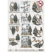 Feuilles coupées mourir, motifs de Noël