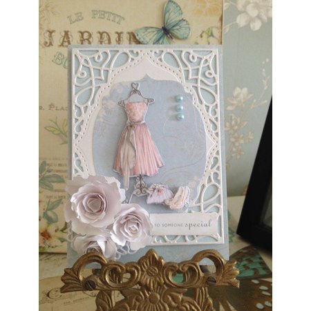 Spellbinders und Rayher Couper et gaufrer pochoirs, 4 cadre décoratif