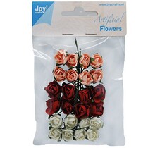 24 roosjes, 3 kleuren