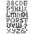 Stempel / Stamp: Transparent Timbro di gomma, scarabocchiare, lettera