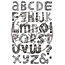 Stempel / Stamp: Transparent Transparent Stempelset, doodle, Buchstaben