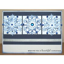 Cutting en embossing stencils, 3 ijskristallen