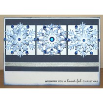 Corte y estampado en relieve plantillas, cristales de hielo 3