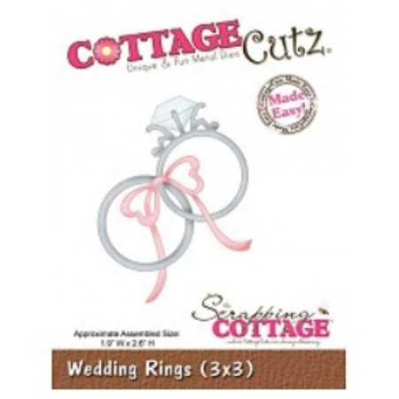 Cottage Cutz Couper et gaufrer des pochoirs, des anneaux de mariage